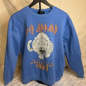 Blue Graphic Sweatshirt